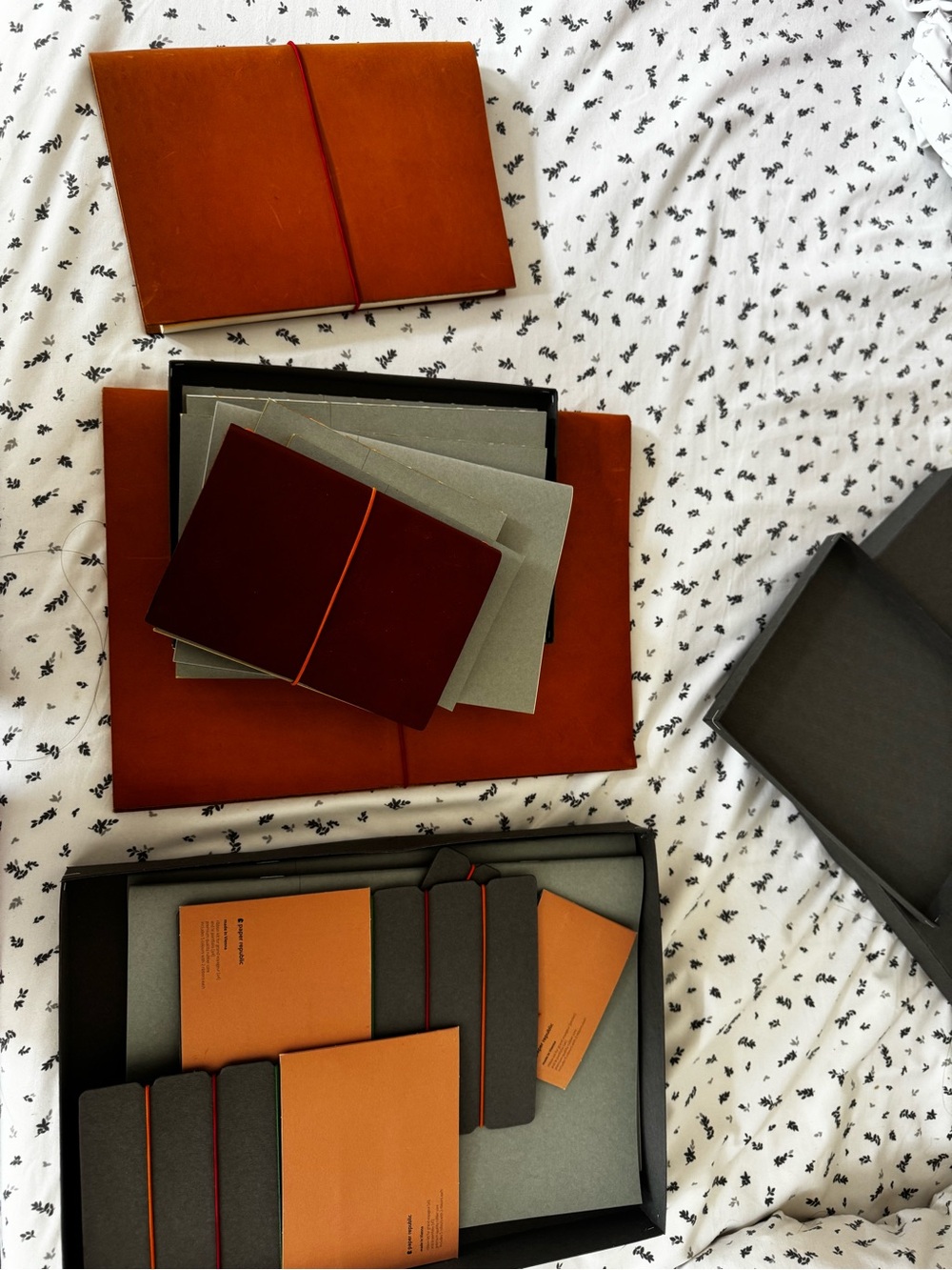 Lot Bundle of Paper Republic Leather Covers and Books